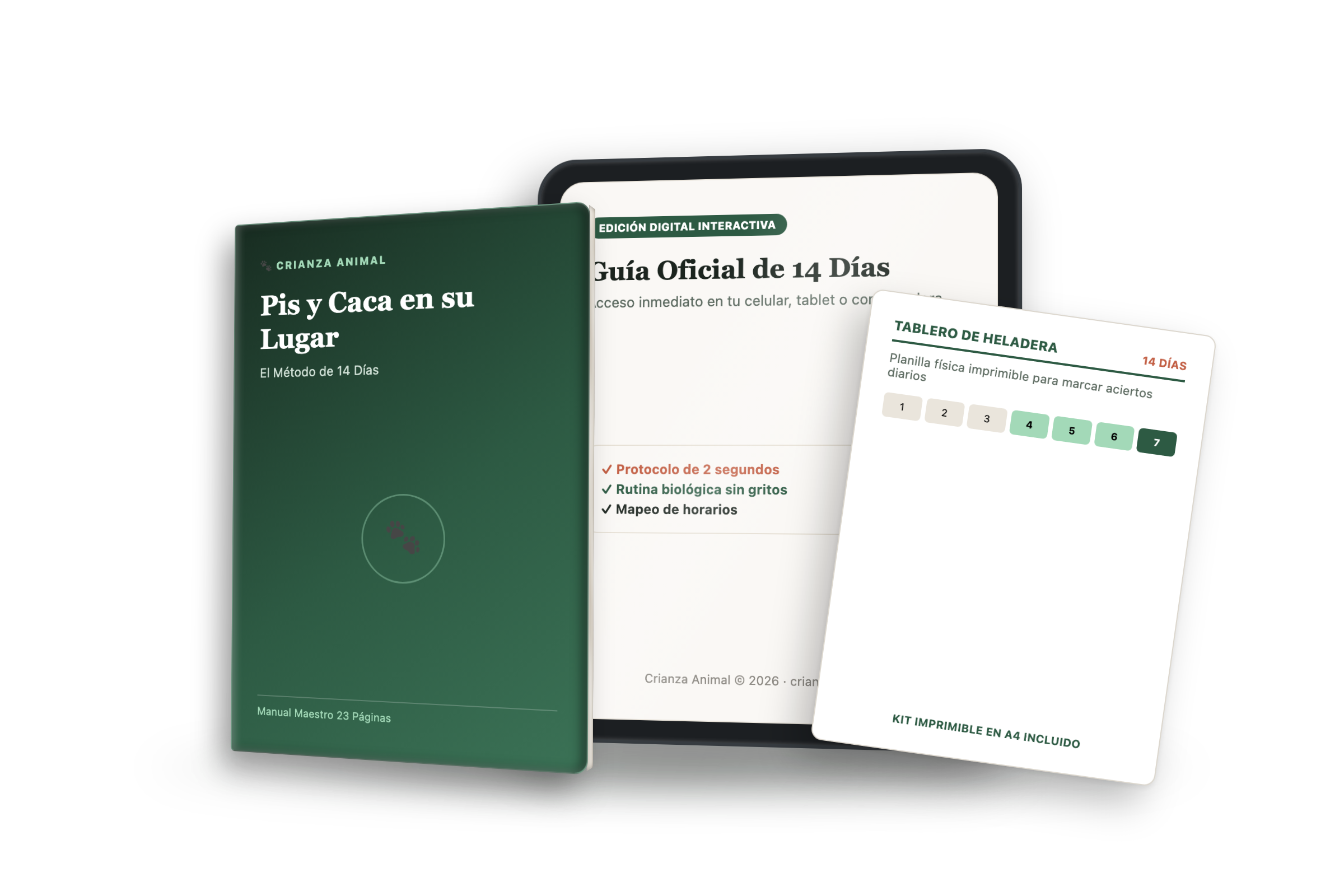 Pis y Caca en su Lugar - Manual de 14 Días y Planillas